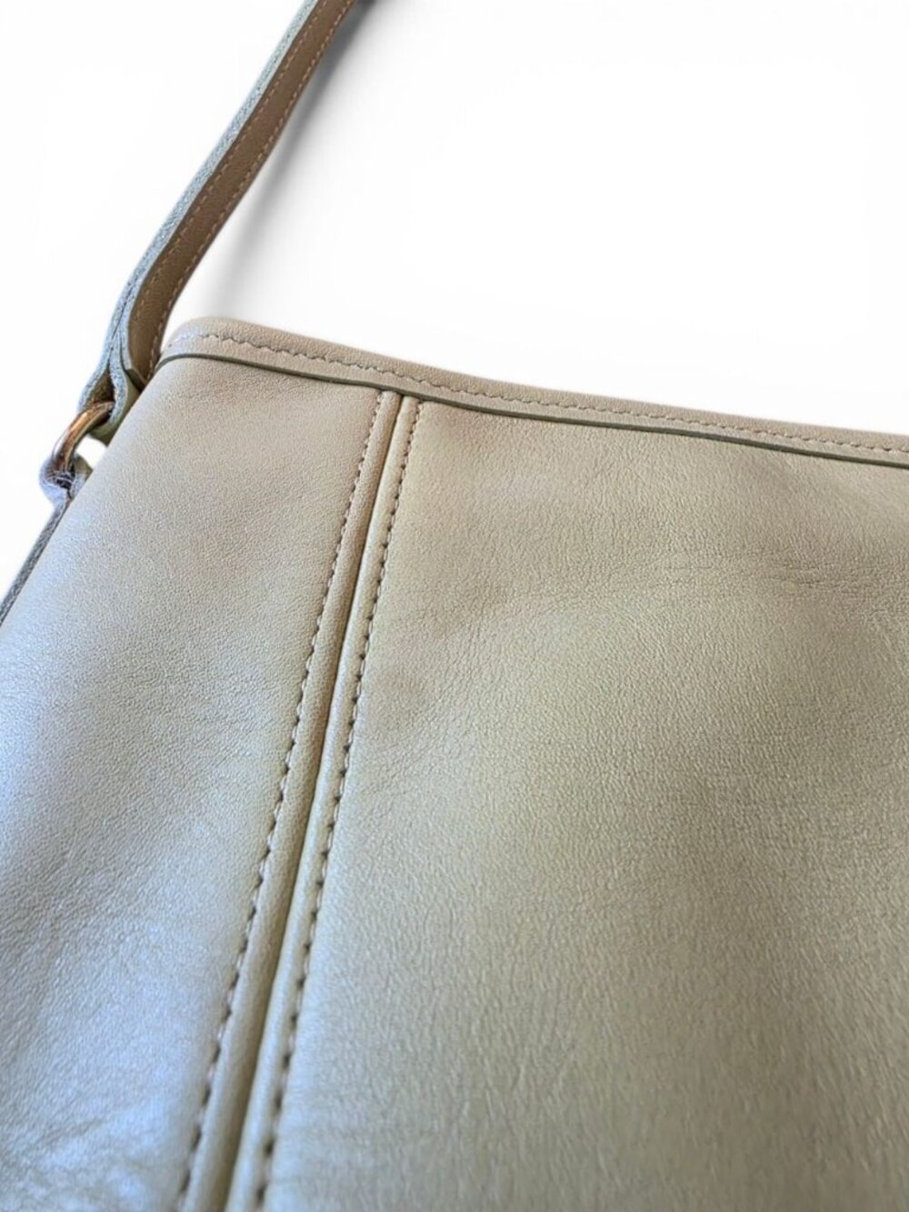 Vintage Coach 9990 Lime Pistachio Leather Small Framed Crossbody USA Rare - Picture 12 of 16